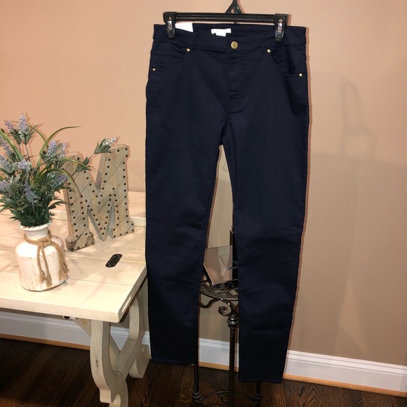 H&M Denim - H&M Womens Skinny Super Stretch Navy Blue Jegging Size 12 NWT